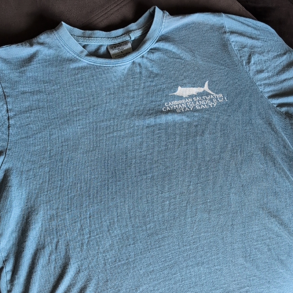 American Vintage Blue Short Sleeve Tee